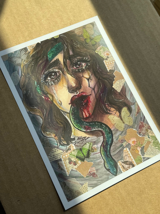 5x7 Print - Fear Will Eat You from the Inside Out