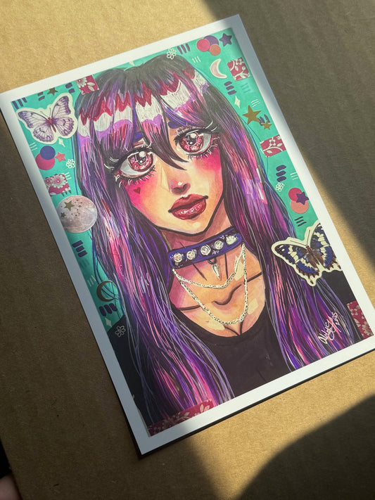 5x7 Print - Magenta Melodies