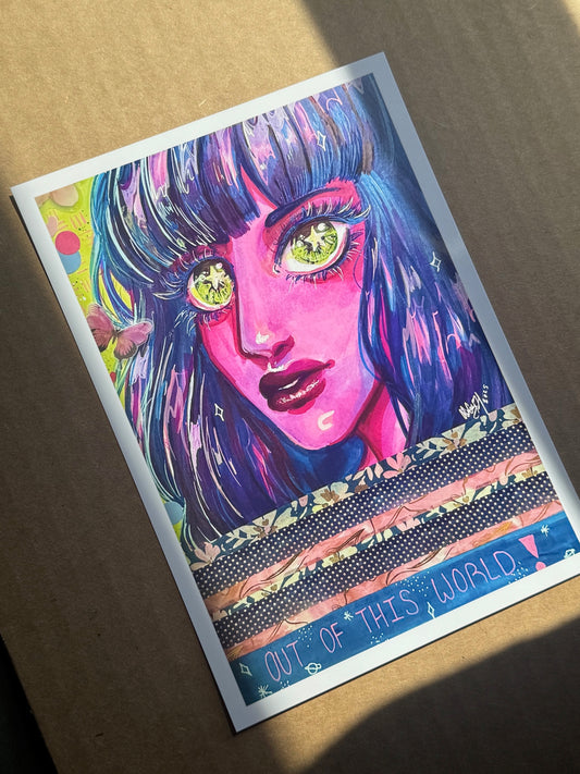 5x7 Print - "Out of This World!"