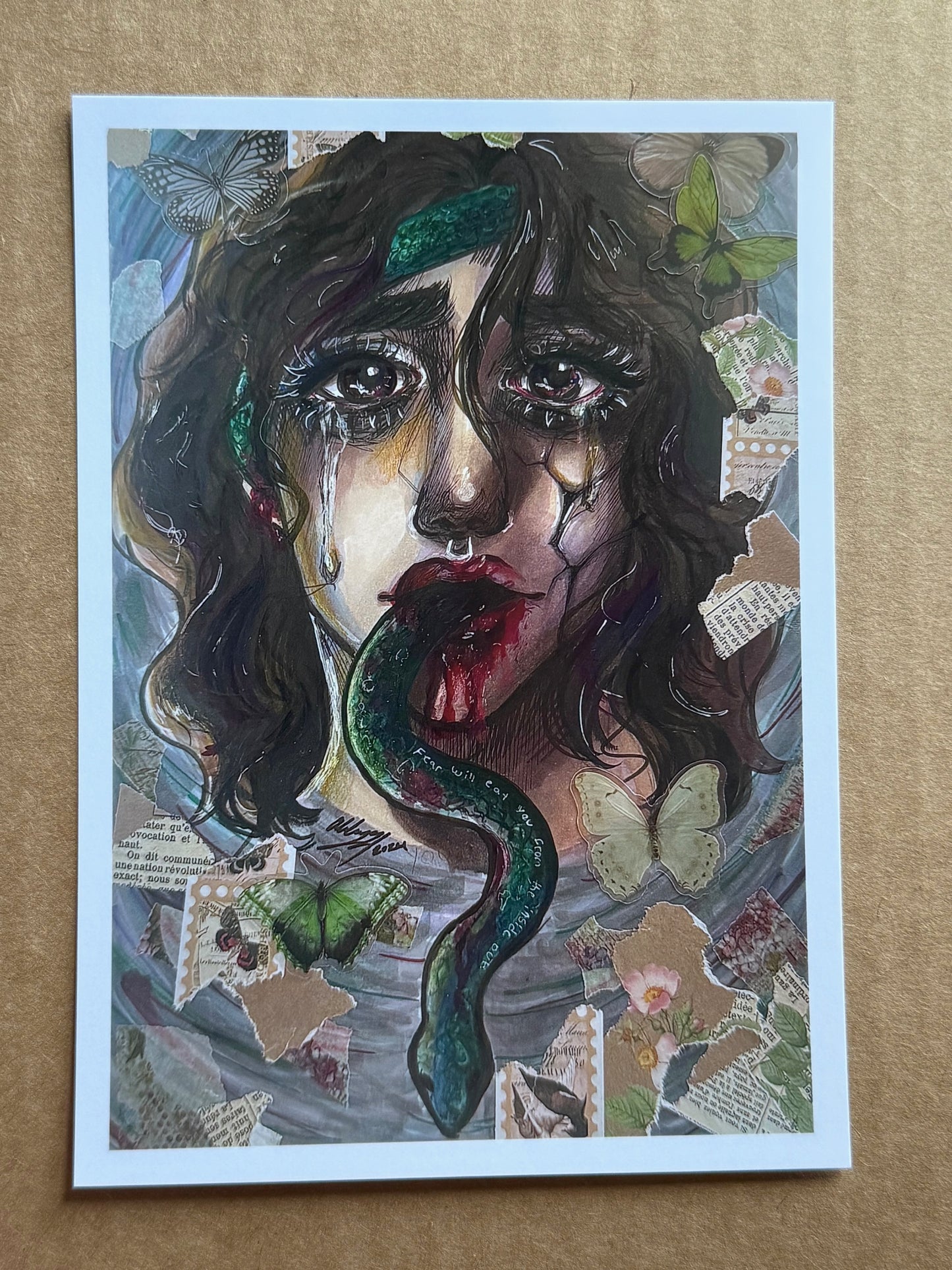 5x7 Print - Fear Will Eat You from the Inside Out