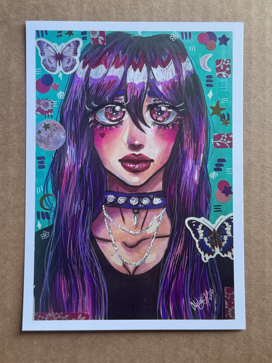 5x7 Print - Magenta Melodies