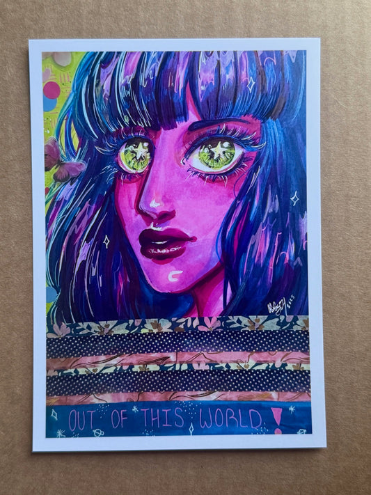 5x7 Print - "Out of This World!"
