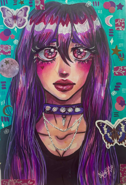 Magenta Melodies - Original Artwork